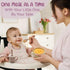 Set: TEAMKO Silicone Baby Feeding Bamboo Baby Plate and Bowl, Bib, Utensils, Cup & Placemat - Bamboo Kids Plates