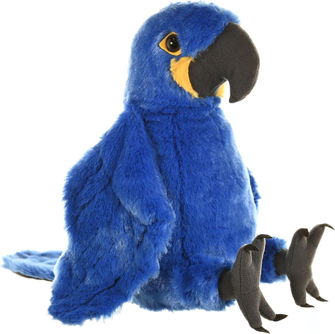 12 Inches, Wild Republic Hyacinth Macaw Plush, Stuffed Animal, Plush Toy, Gifts for Kids, Cuddlekins Blue
