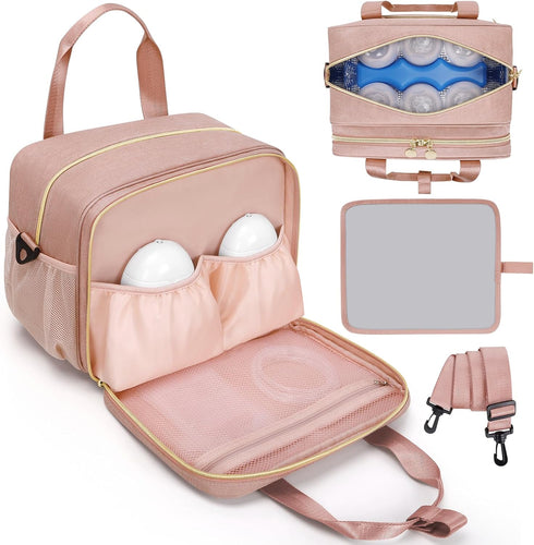 OCKLILY Wearable Breast Pump Bag, Breast Milk Cooler Bags with Insulated Compartment,