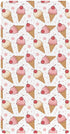 Jynexis Ice Cream Cherry White Pattern Baby Crib Sheets, Cotton Fitted Crib Sheet,