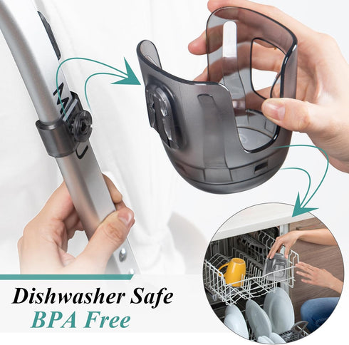 V2/Vista V3/Cruz/Cruz V2/Minu/Minu V2/Minu 1Pack Stroller Cup Holder Fits for UPPAbaby Vista/Vista Duo, Securely Hold