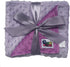 Reversible Unisex Children's Soft Baby Blanket, Minky Dot, Lavender/Violet