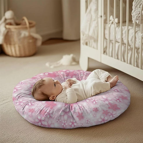 Wiryuouvt Cherry Blossom Nursing Pillow Cover Womens Breastfeeding Pillow Cover for Baby Snug Fits Newborn Nursing