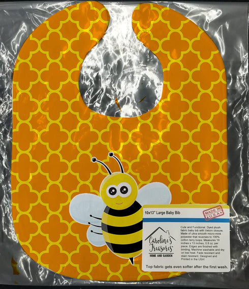 Bee on Quatrafoil Baby Bib