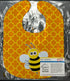 Bee on Quatrafoil Baby Bib