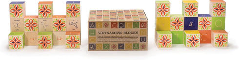 Uncle Goose Vietnamese Blocks, Made in The USA