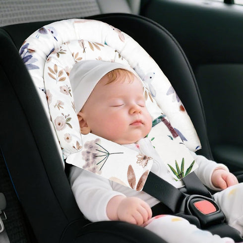 2-in-1 2 Infant Car Seat Insert, Upgraded Newborn Carseat Insert, Breathable & Soft Baby Car Seat Head Support