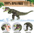 OENUX Dinosaur Toys for Kids 3-5, 12pcs Realistic Jurassic Figures Playset with Educational Booklet for Boys Girls