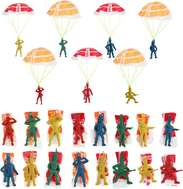 40PCS Parachute Toy - Mini Paratroopers for Kids Ages 3-9 - Outdoor Flying Toys for Parties