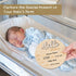 Hello World Sign for Baby Announcement: Gender-Neutral Wooden Welcome Newborn Signs for Hospital with Footprint - Baby