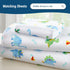 Set Wildkin Kids Cotton Toddler Comforter Soft & Lightweight, Fits Standard Crib Mattress - Dinosaur Land