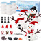 BANBBUR 9Pack Build a Snowman Kit, Snowman Crafts for Kids, DIY Christmas Stocking Stuffers