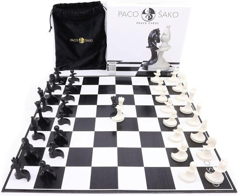 Set 2-Players Paco Sako Peace Chess Game, Super Fun for Chess Lovers, Make Peace While Playing Chess, not War - Chess