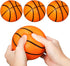 Syhood 4 Pcs 4 Inch Foam Basketball Stress Balls, Squeeze Sports Ball for Kids Adults, Anxiety Relief Balls