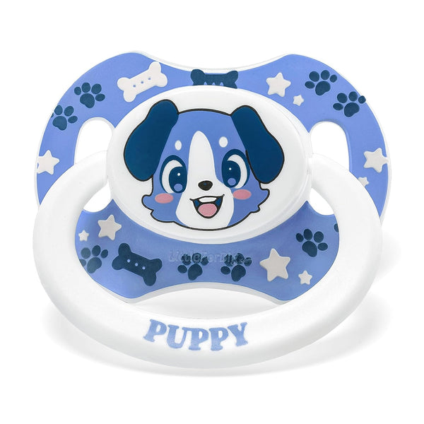 LittleForBig Little Blue Bigshield Generation-II Adult Sized Printed Pacifier