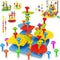 Peg Board Toy set 73Pcs DIY Building Stacking Toys for Kids 3-6