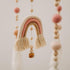 Baby Crib Mobile,Crib Mobile Wooden Mobile with Colorful Cotton Ball Wool Felt Ball Boho Baby Mobile Bassinet Mobile