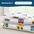 Wildkin Kids 100% Microfiber Crib Sheet - Soft, Breathable Fitted Sheet - Trains, Planes, and Trucks