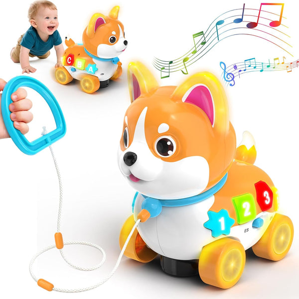 SHXYKZ Baby Toys for 6-12-18 Month, 3-in-1 Musical Puppy Toy, Crawling & Walking