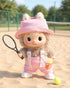 Set 6.69''/17cm Clothes for Labubu Clothes (NO Doll) fit Doll Clothes, Premium Outfit with Accessories, Pink-Popcorn
