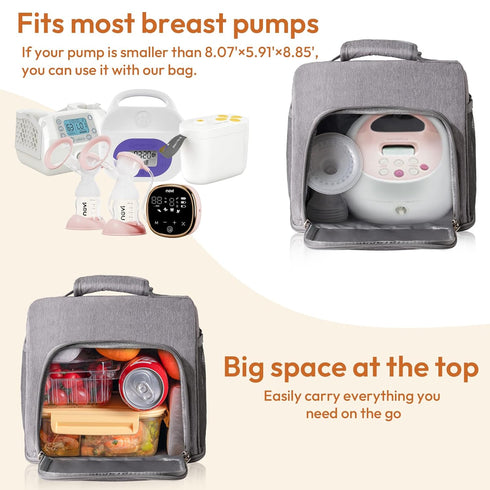 S1, S2, Backpack Pack, NCVI Breast Pump Bag, Double Layer Removable Pump Bag for Spectra Medela, Breast Pump with Ice