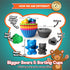 Counting Set 60 2 Deluxe & Sorting Bears Game - Montessori Fine Motor Learning Jumbo Toys with Stacking Cups, Preschool
