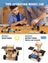 Poraxy STEM Model Car Kits, 5 in 1 Kids Wood Building Kit, 3D Wooden Puzzles for Boys Age 8-12