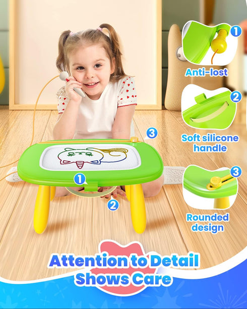1-3, 18 1-3 Seimome Toddlers Toys Ages Magnetic Drawing Board, Doodle Board Pad Learning and Educational Toys