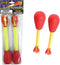 Stomp Rocket Ultra LED Rocket Refills, 2 Rockets - Replacement Foam-Tipped Rockets for Kids