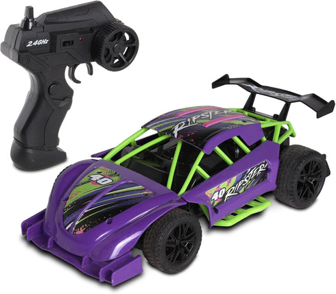 Mean Machines 2.4GHz RC Ripster Rally Racer - Rear Wheel Drive for Drifting Mastery, Colors Will Vary