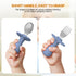2 Pcs Toddler Utensils Set, Stainless Steel Forks and Spoons for Children, Safe Flatware Metal Kids Cutlery with Round