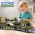 3 4 5 6 3 1 SpringFlower Army Truck Boy Toys, Vehicle Car Toy Brithday Gifts, in Extra Large Transport Truck