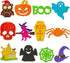 Max Fun 60PCS Halloween Crafts, Painting Wooden Slices Cutouts for Kids DIY Hanging Decorations