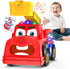 Tozkizm Talking Fire Truck Toy for Toddlers 18M+, Interactive Fire Engine with Voice