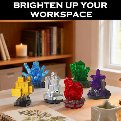 564 Gemstone Building Blocks Kit for Women, PCS Crystal Mineral Display Collection - Creative Arts & Crafts Hobby