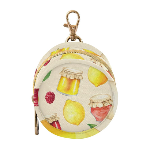 Jam Round Pacifier Storage Case with Zipper, Portable Pacifier Case for Travel,
