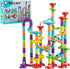 Marble Run for Kids Ages 4-8 - DIY Educational Playset, Track Pipe Building Blocks with Glass Marbles
