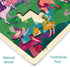 24 Piece Wooden Jigsaw Puzzles for Kids Ages 3-5, Unique Shape Fairy Princess Puzzle for Toddlers with Tray