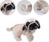 Lifelike 9 Inch Pug Dog Stuffed Animal, Animated Plush Puppy Toy, Super Realistic Gift for Kids