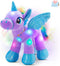 Houwsbaby 14'' Purple LED Light Up Unicorn Stuffed Animal,Unicorn Plush Toy,Glowing Horse