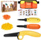 Cardboard Construction Tools Kit 124-Pieces with Waist Bag, Safety Ring Saw, Screwdriver,