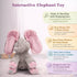 Dimple Kaia Peek A Boo Elephant Toy, Interactive Singing Stuffed Animal Plush with Moving Ears, Musical Stuffed Animal