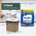 1700ml 21OZ, 1.32LB, 600g, Airtight Formula Container Pop Up Milk Powder Container Formula Dispenser, Brown