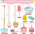 Set Set, 12 Playset 3 4 5 6 Lonico Wooden Kids Cleaning Toy for Toddlers Mop Broom and Dustpan Pcs Detachable