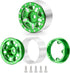 RC-Hub 4Pcs Aluminum Alloy 1.0" Micro Beadlock Wheels for 1/24 Axial SCX24 90081 AXI00001 AXI00002 RC Crawler Car (Green)