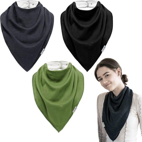 Lovjoy Extra Large Bandana bibs For Adults/Special Needs Bibs to fit Kids, Teens