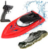 2 1 2.4Ghz PowerTRC in Remote Control Speed Boat Crocodile | RC Toy Speed Boat for Pools and Lakes | Rechargeable