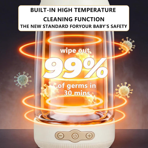 Kseyzhpa 95F -131F,17 OZ Portable Bottle Warmer for Travel, Fast Heating Milk Warmer On The Go,Temp Control Water
