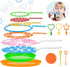 B bangcool Bubble Wands Set - Funny Bubbles Maker with Tray, Big Bubbles for Outdoor Playtime & Birthday Parties