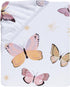100% Lambs & Ivy Butterfly Dreams Breathable Cotton Fitted Baby Crib Sheet